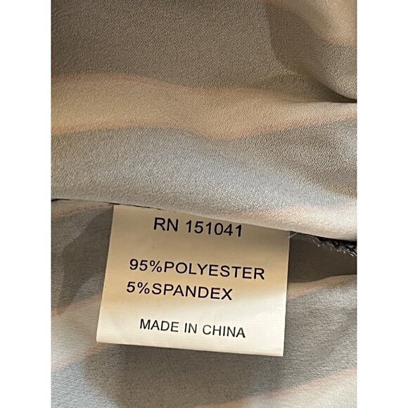 Madisonne Womens Blue Striped Drawstring Wide leg Pants Size S - Picture 14 of 14